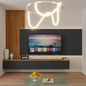 Luxury Floating TV Unit LED | Modern Wall Stand Free Install