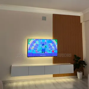 TV Wall Unit With LED | Floating TV Stand New