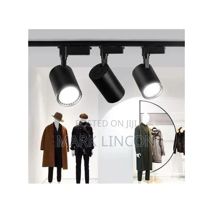 1pc Premium COB LED Track Light Aluminum Alloy Spotlight