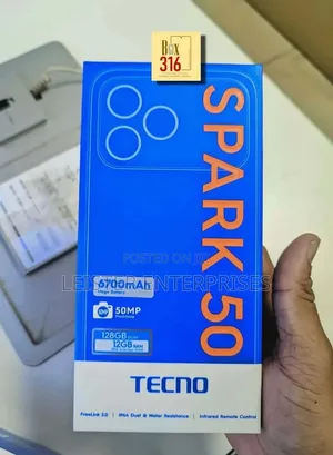 New Tecno Spark 50 128 GB Black