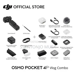 DJI Osmo Pocket 4P Vlog Combo – AI Tracking Pocket Camera