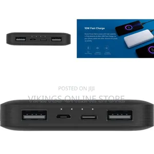 Redmi Lithiumpolymer 10000 Mah Fast Charging Slim Power Bank (Black