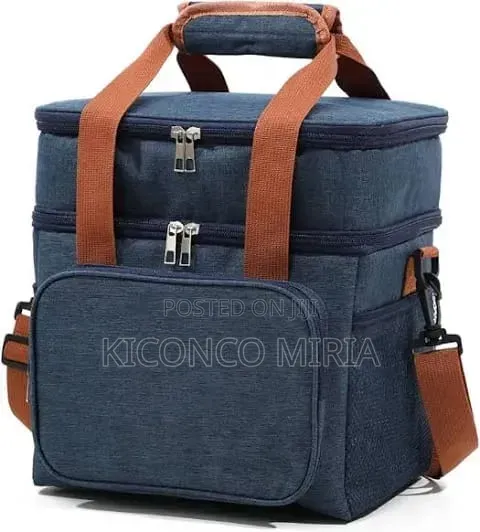 BRIVILAS Dual-Compartment Insulated Lunch Bag / Cooler Box,
