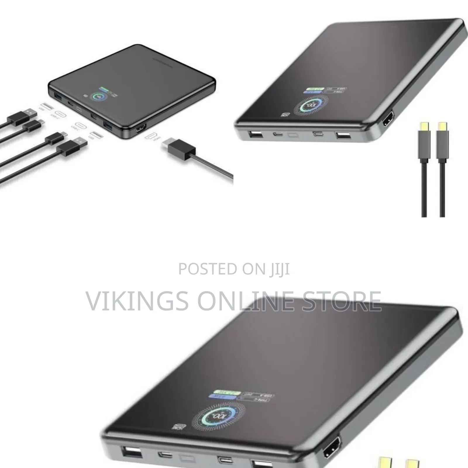 Powerology Volt Stream 20000mah Power Bank 100W With Smart Power