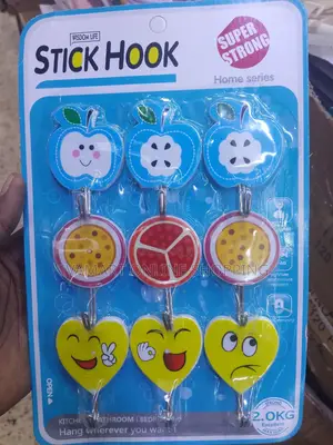 Adhesive Wall Sticky Hooks - 9 in a Pack