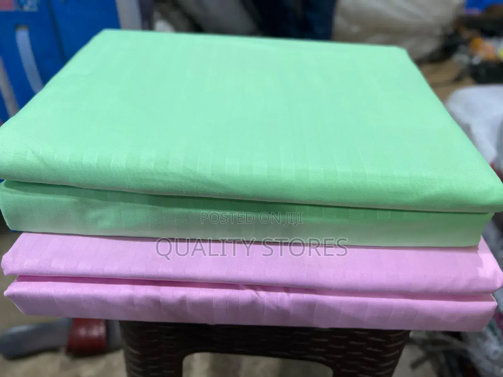 Two Pillowcase Cotton Bedsheets Green