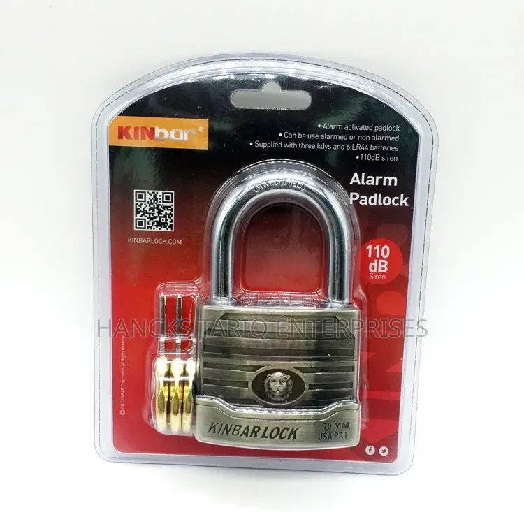 KINbar Alarm Padlock (70 Mm Model).
