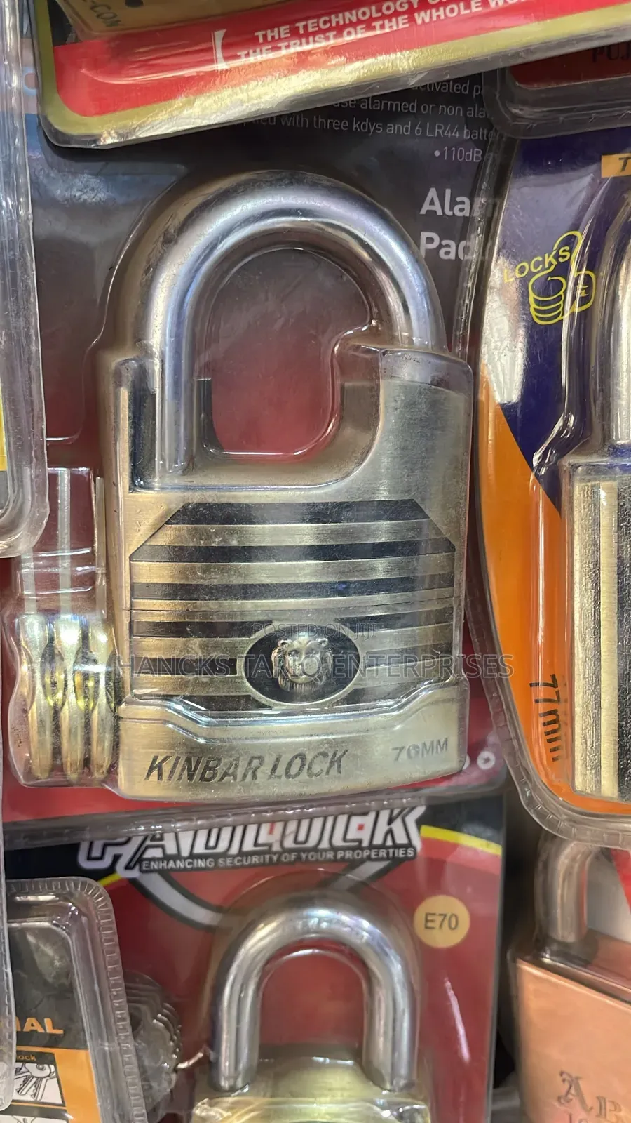 KINbar Alarm Padlock (70 Mm Model).