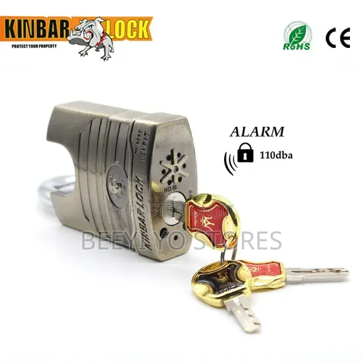 KINbar Alarm Padlock (70 Mm Model).