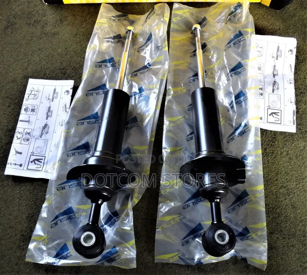 2 Anschler Front Shock Absorbers Gas Pressure Twin Tube Fit Nissans