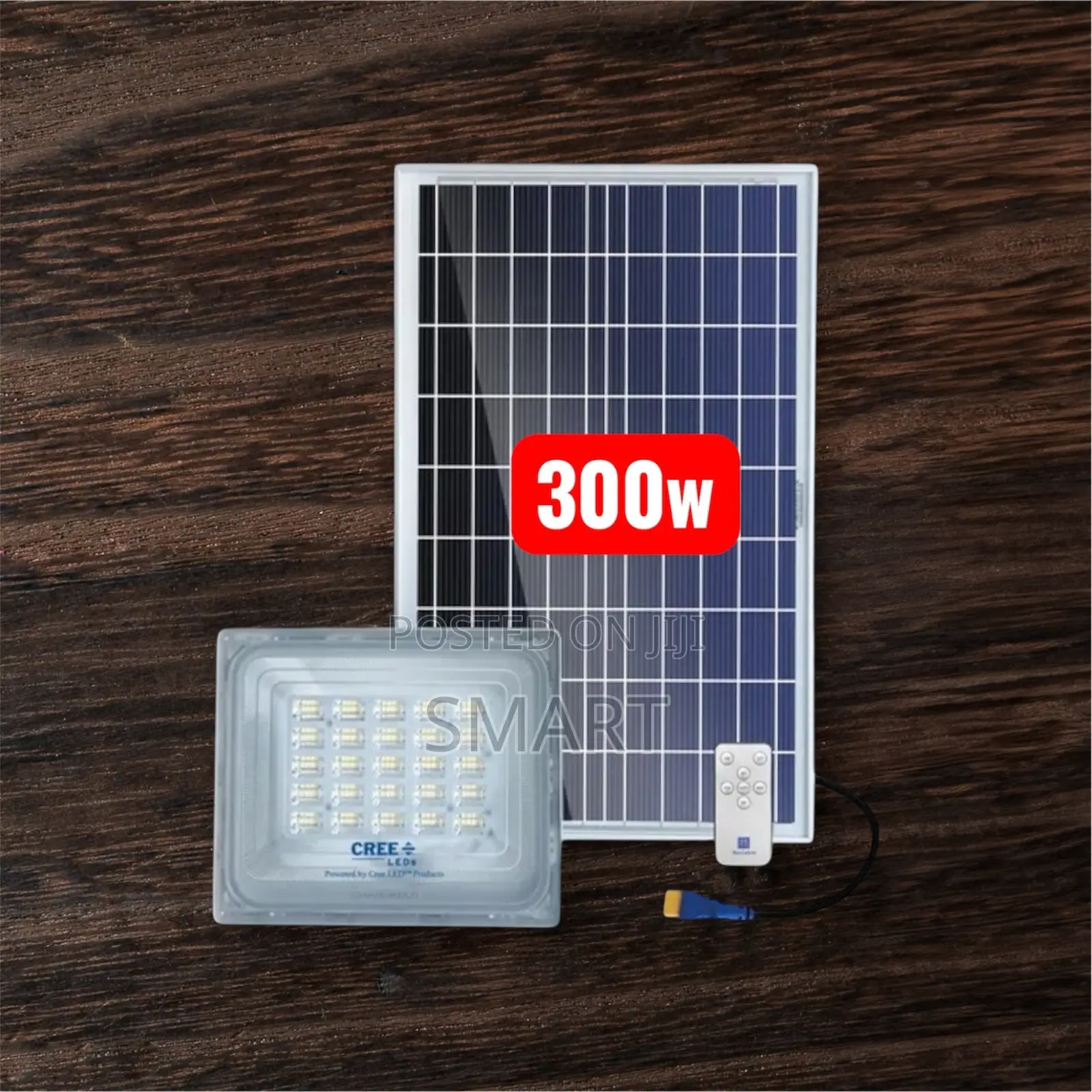 Blue Carbon 300W Solar Flood Light – Daylight Bright
