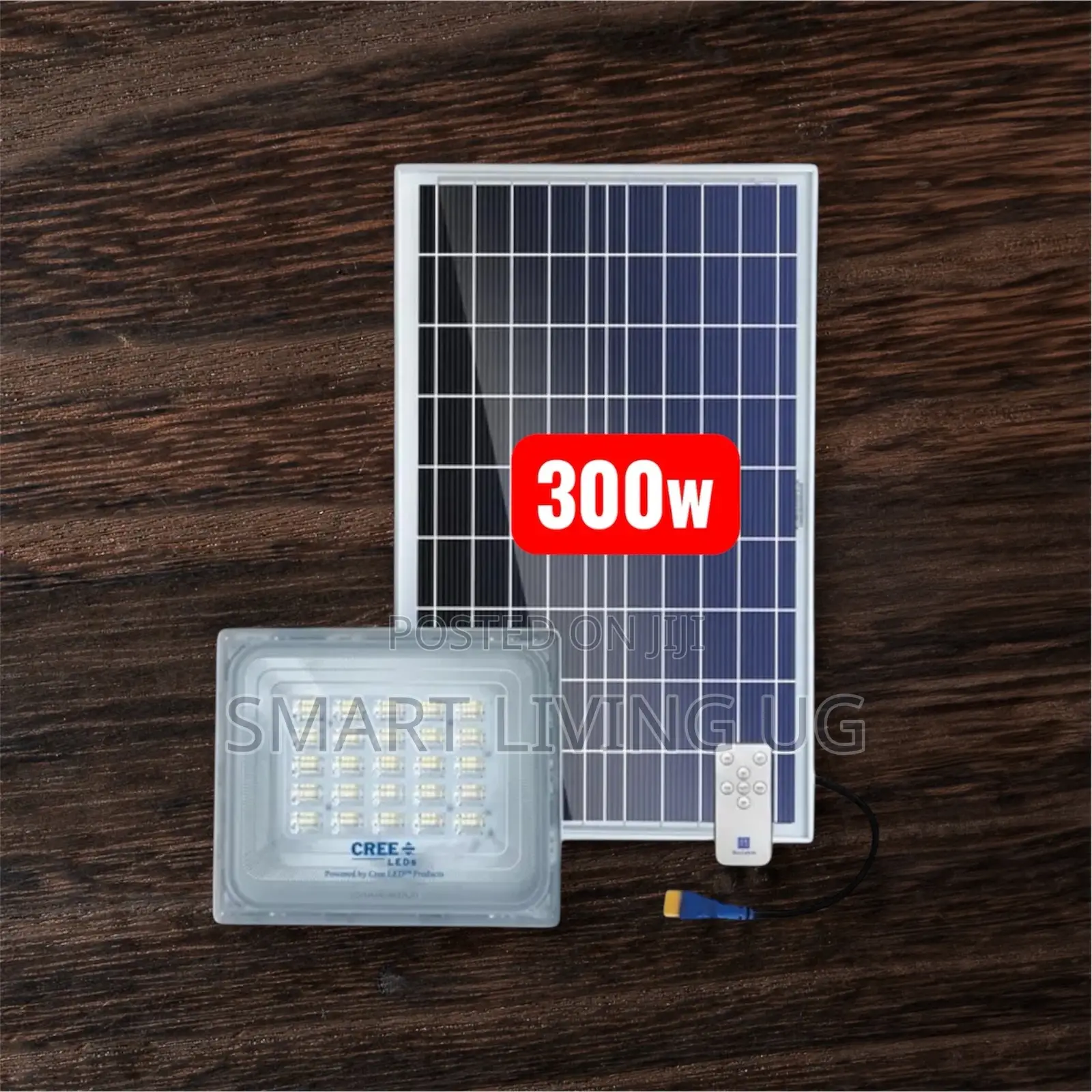 Blue Carbon 300W Solar Flood Light – Daylight Bright