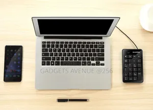 Numeric Keypad Featuring a Black Design and Four Office Hotkeys