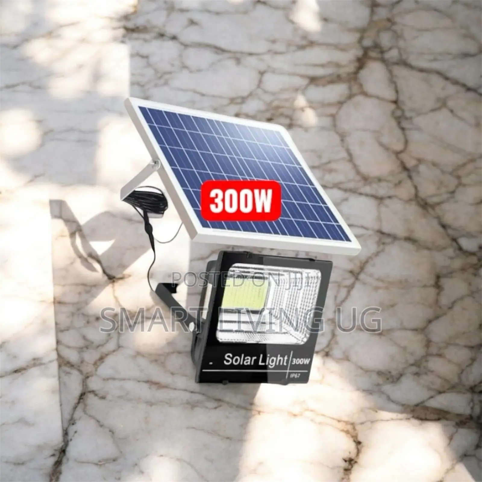 300w Solar Flood Light With High-Efficiency Solar Panel