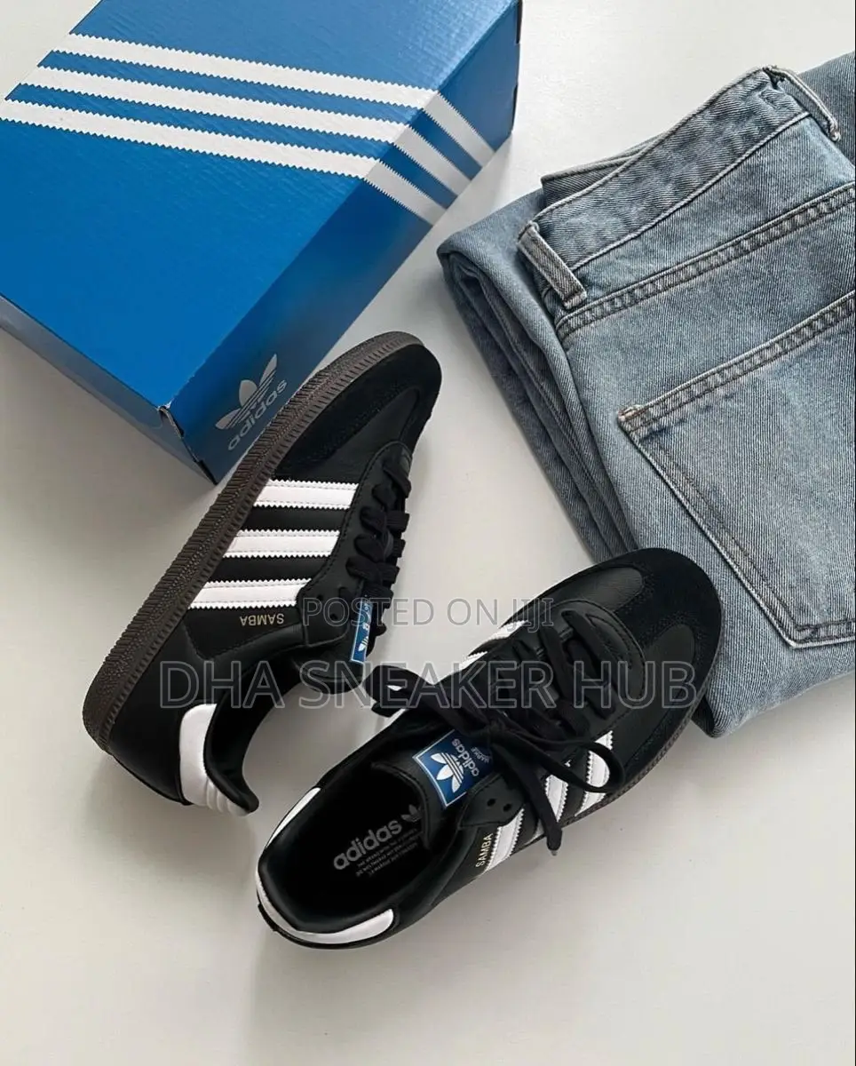 Adidas Samba Black Simple Sneakers
