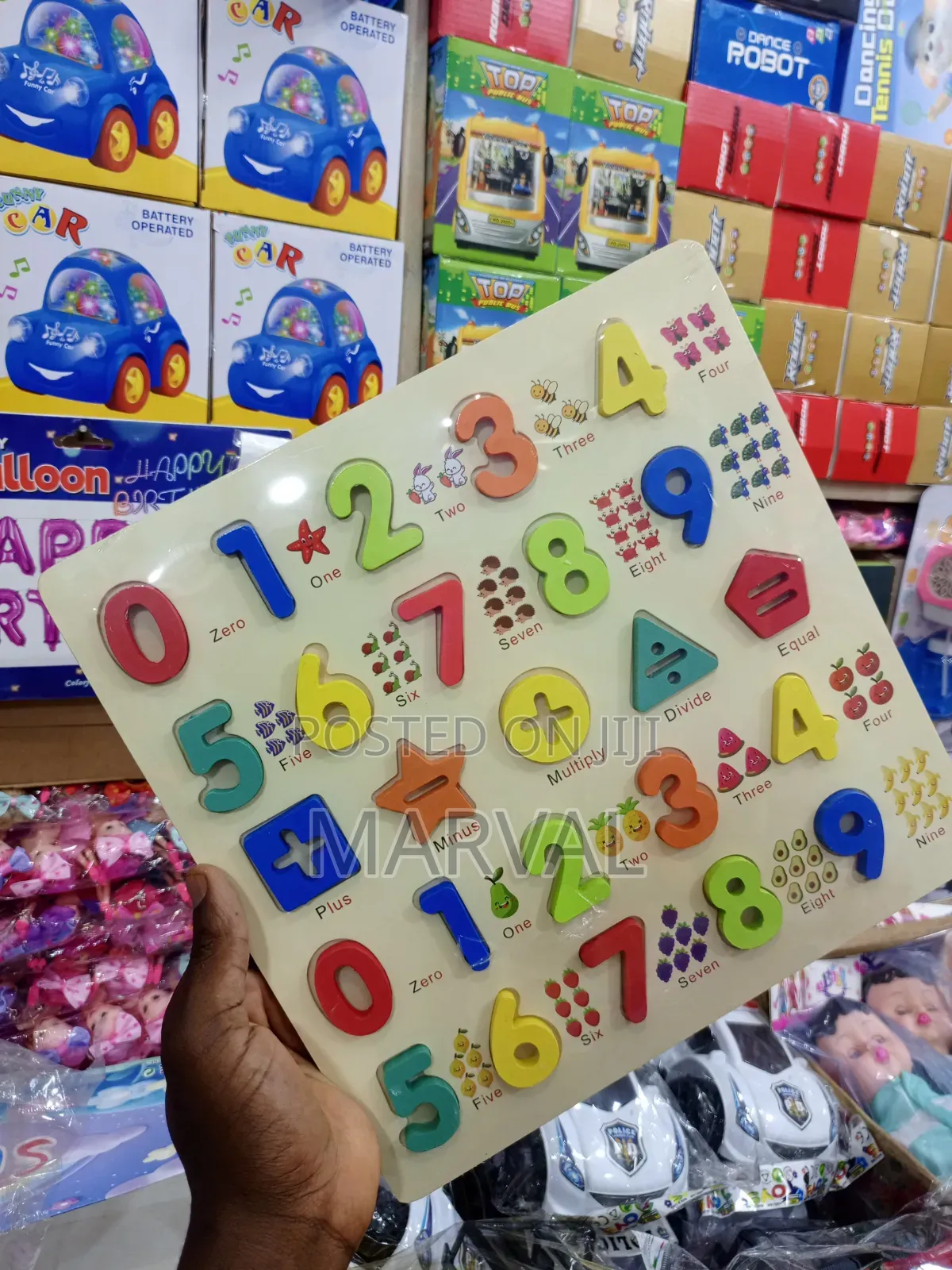 Wooden Montessori-Style Puzzle Board
