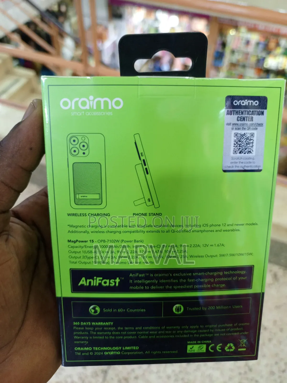 Oraimo MagPower 15 Portable Power Bank.