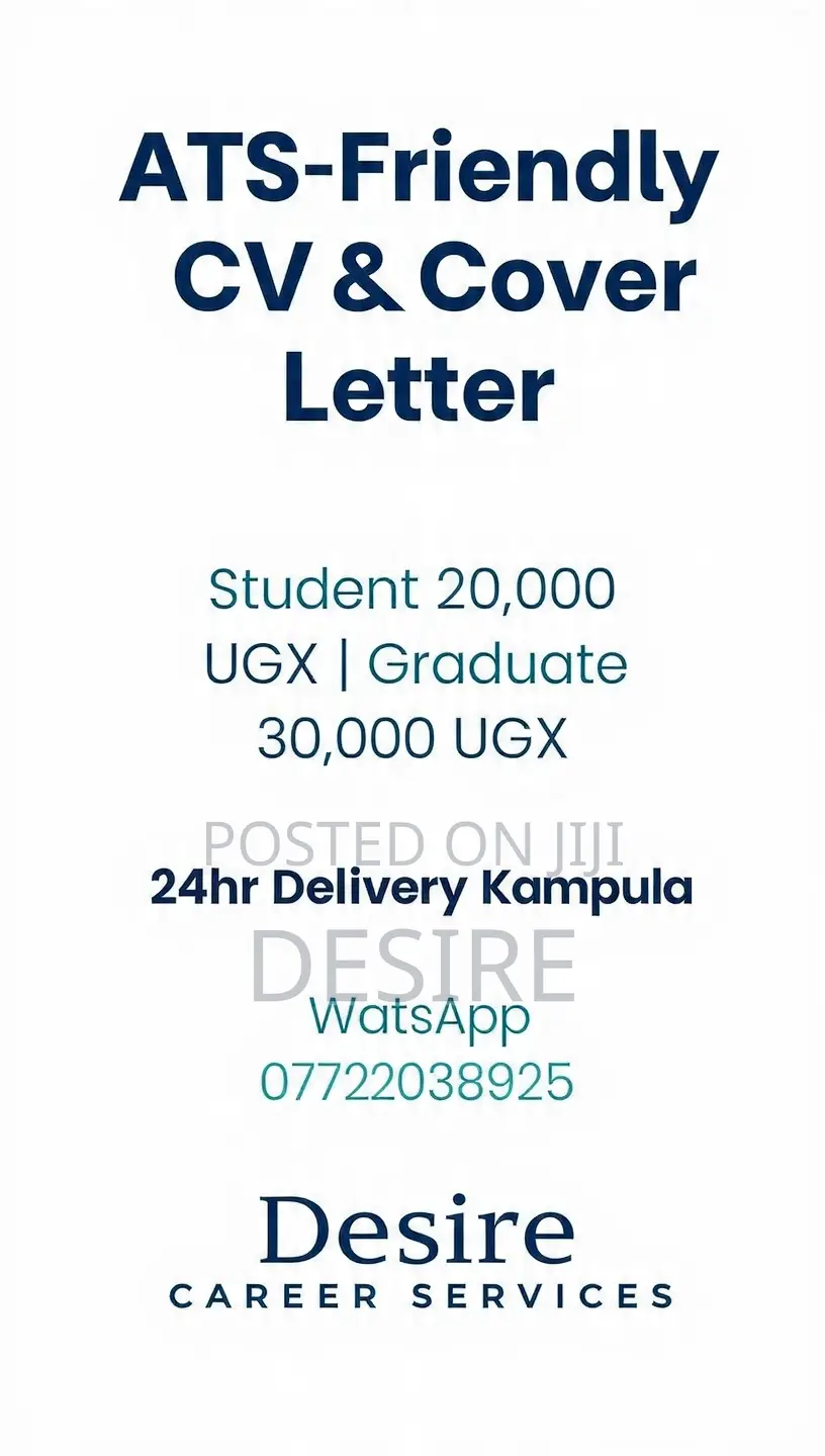 ATS-Friendly CV Cover Letter - 24hr Delivery Kampala