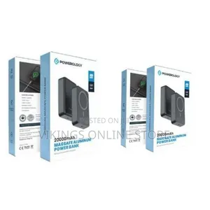Powerology Magsafe Aluminum Power Banks, 20000 MAh Battery Capacity