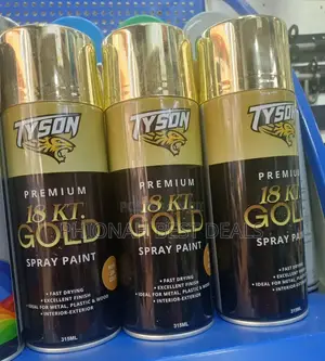 Gold and Silver Tyson Spray Paint