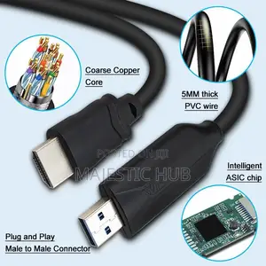 USB to HDMI Adapter Cable 1.8M – 1080P HD USB 3.0 Converter