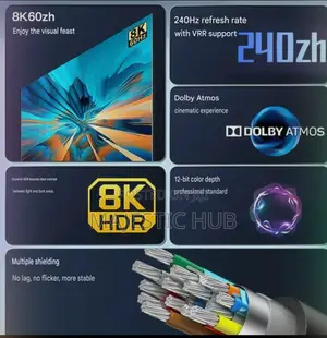  HDMI 2.1 Cable – 3M High-Speed 48Gbps UHD Cable
