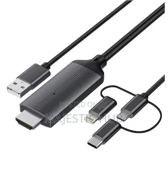 3-in-1 HDMI Cable Adapter – Type-C / Micro USB / Phone MHL to HDMI
