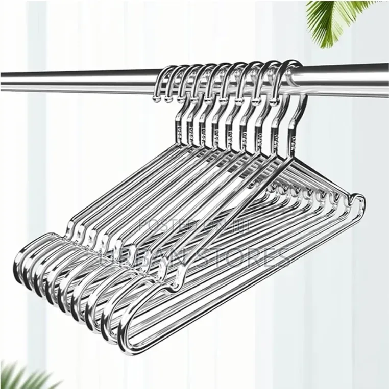 Stainless Steel Hanger 10pcs Pack for Wardrope