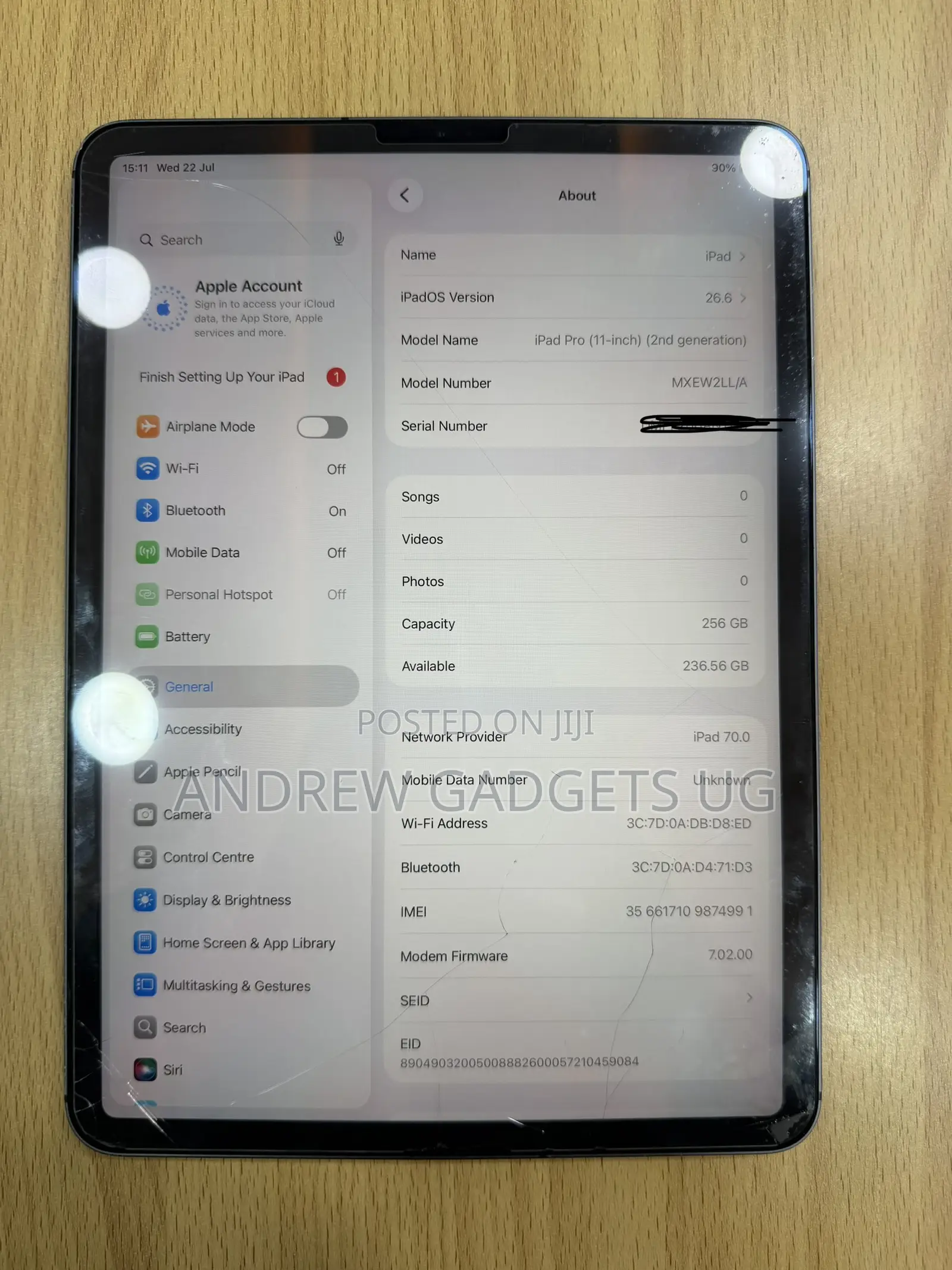 Apple iPad Pro 11 (2018) 256 GB Gray
