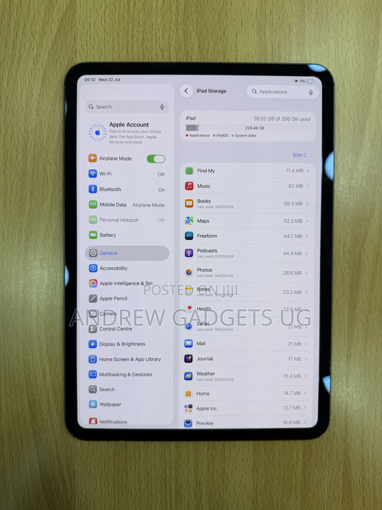 Apple iPad Pro 11 (2024) 256 GB Gray