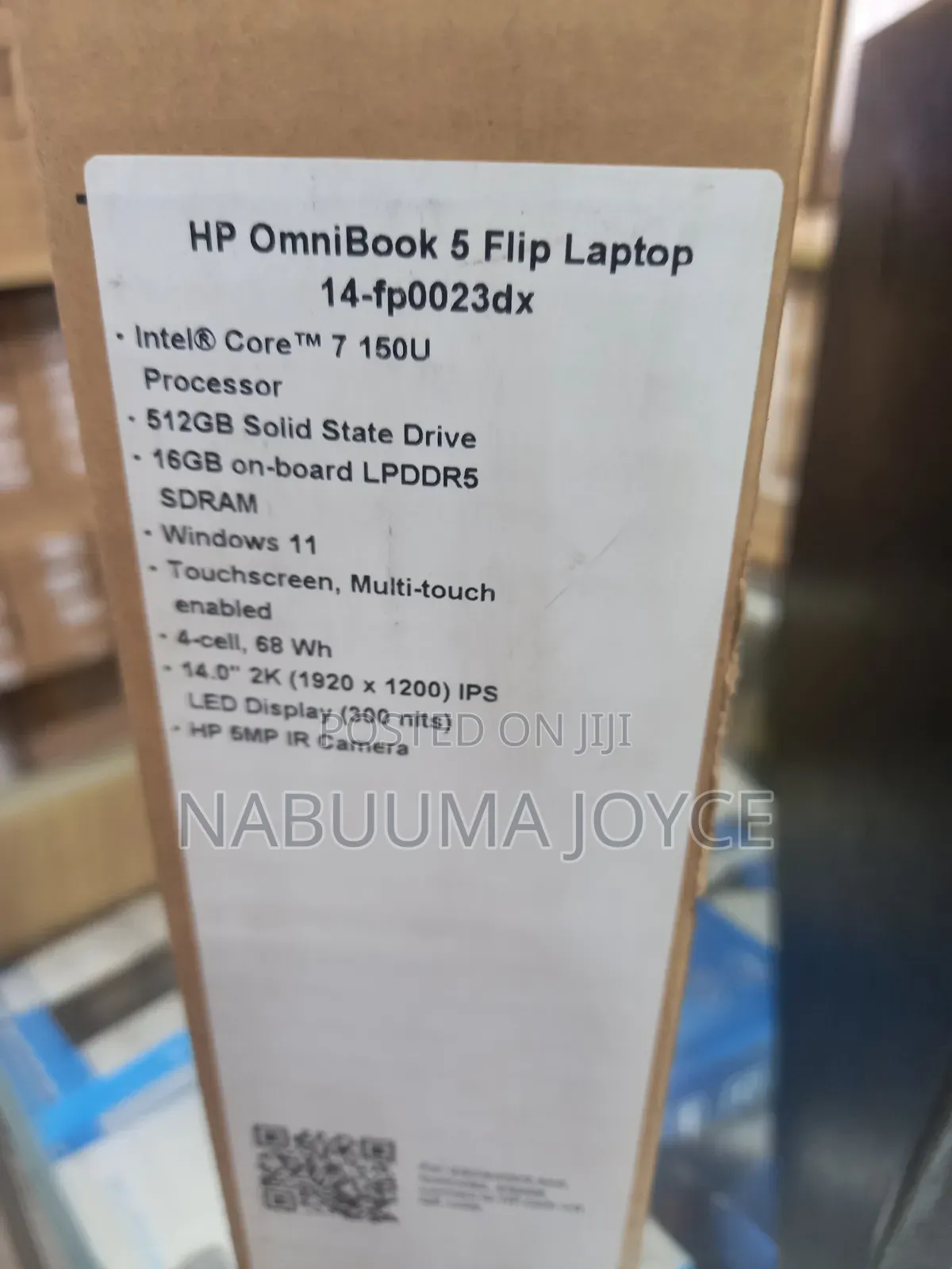 New Laptop HP OmniBook 5 Flip 14-fp0023dx 16GB Intel Core i7 SSD 512GB