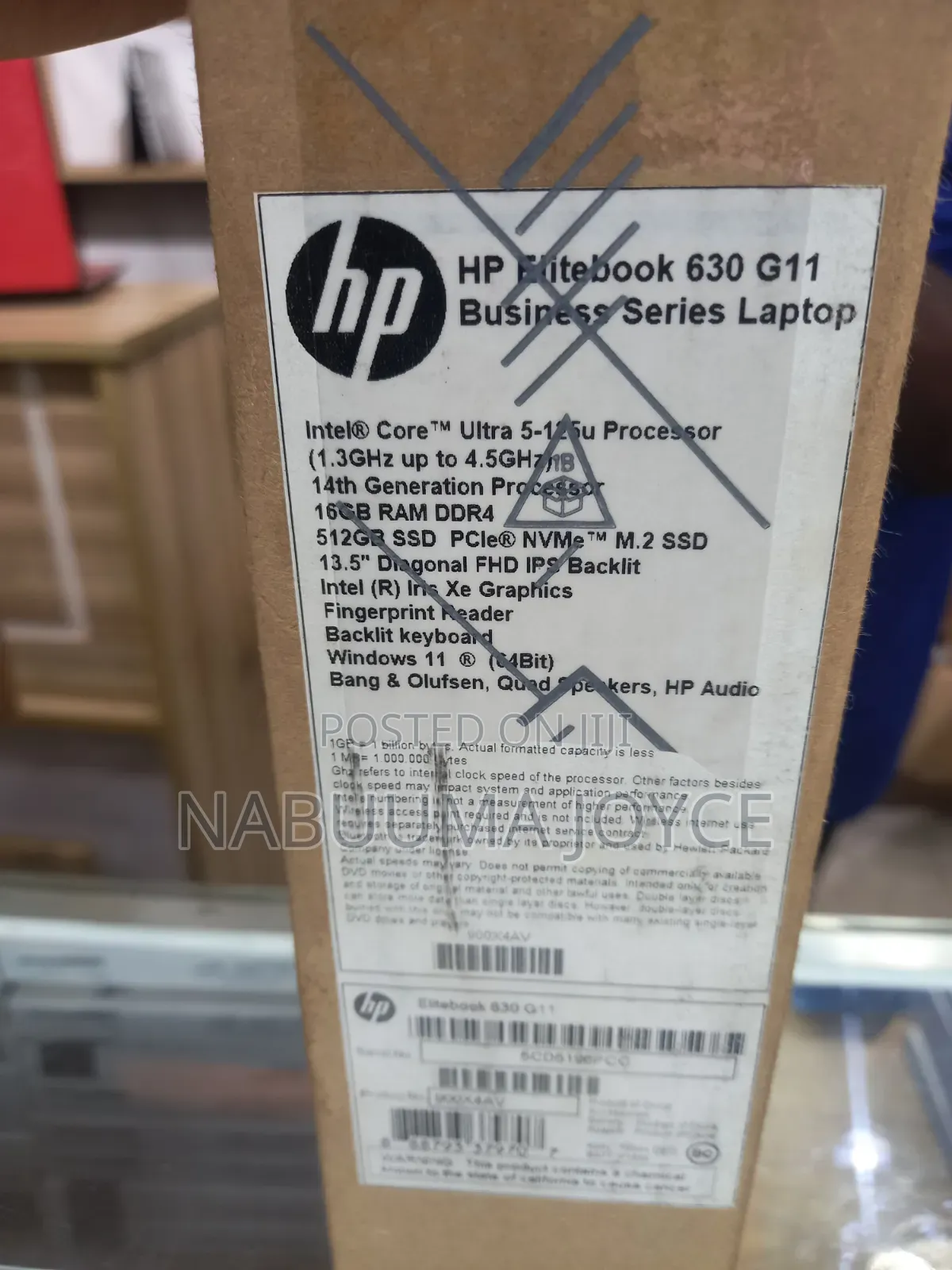 New Laptop HP EliteBook 640 G11 16GB Intel Core Ultra 5 SSD 512GB