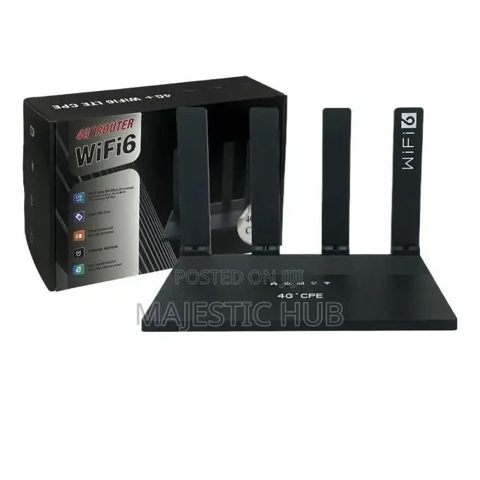 4G+ WiFi 6 CPE Router – 300Mbps LTE, SIM Slot Unlocked