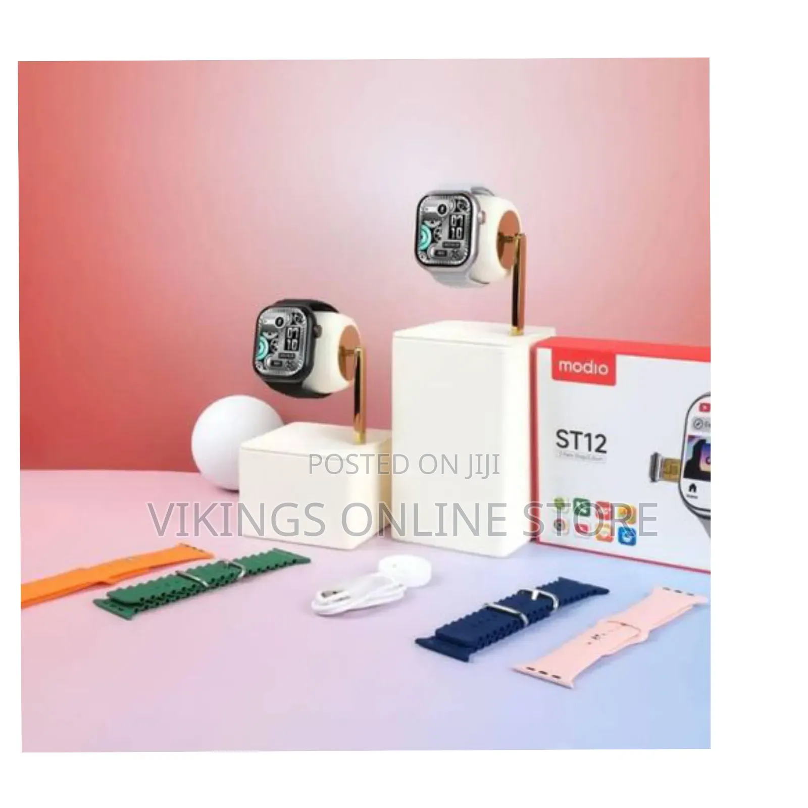Modio ST12 4G Network 2.2 Inch Smartwatch With 3 Pairs Strap
