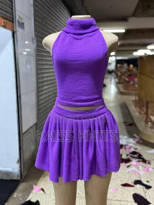 Lilac Two Piece Round Skirt and Too