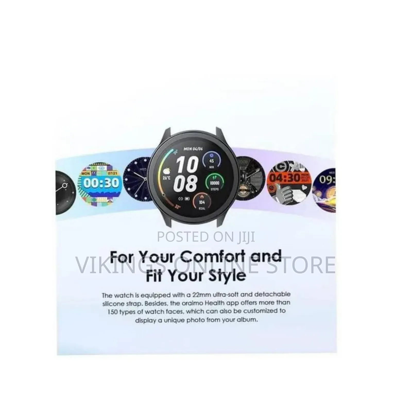 Oraimo Watch 2R Bluetooth Calling Smart Watch for Men and Women