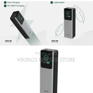 Green Lion Voltura 20000mAh Power Bank, PD 100W Fast Charging, TFT