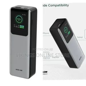 Green Lion Voltura 20000mAh Power Bank, PD 100W Fast Charging, TFT
