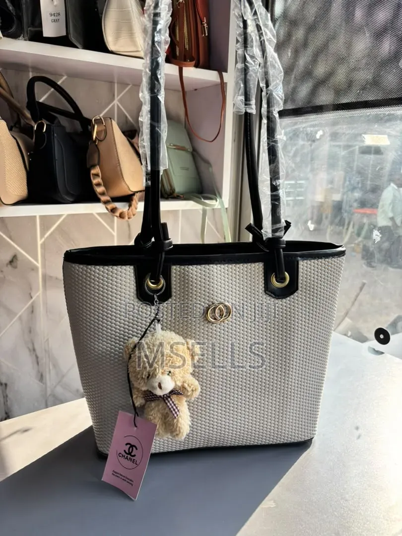 Woven Tote Bag (Off White)