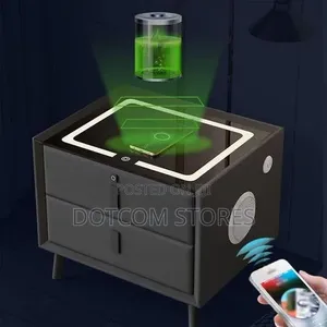 Smart Bedside Table With Wireless Charging