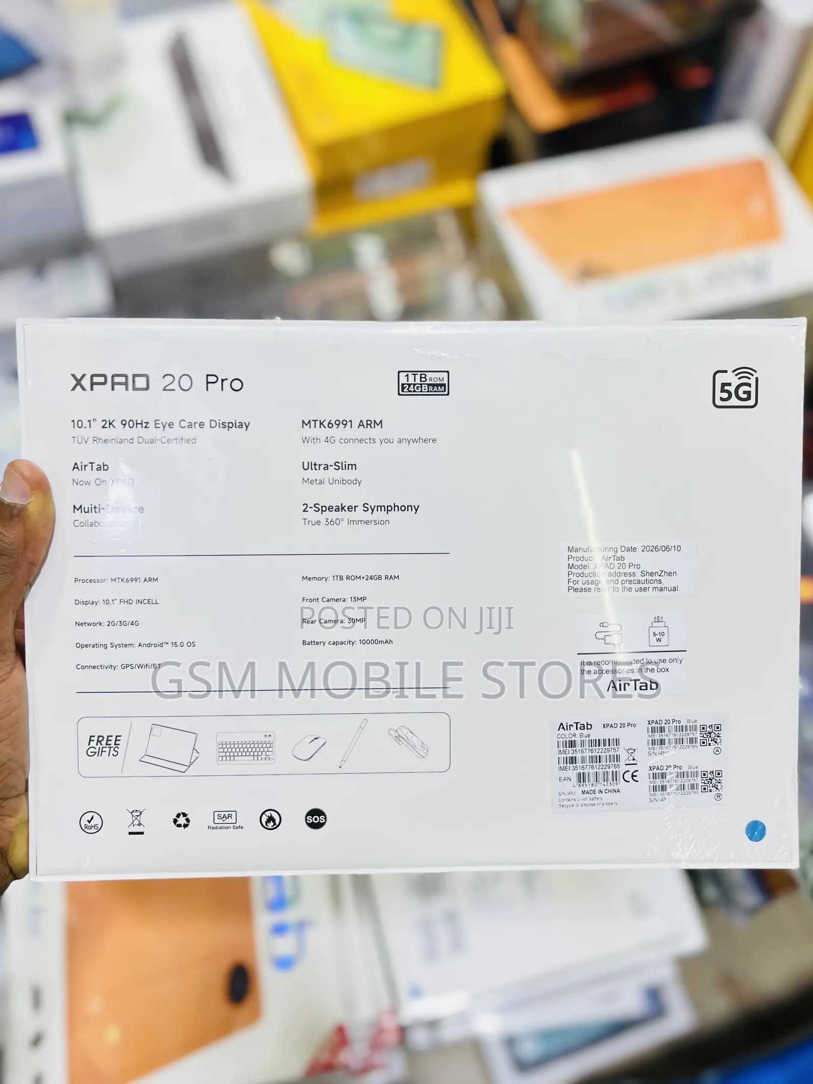 New AirTab XPAD 20 Pro 1 TB Blue