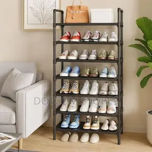 TIMBUTUS 7-Layer Steel Pipe Shoe Rack