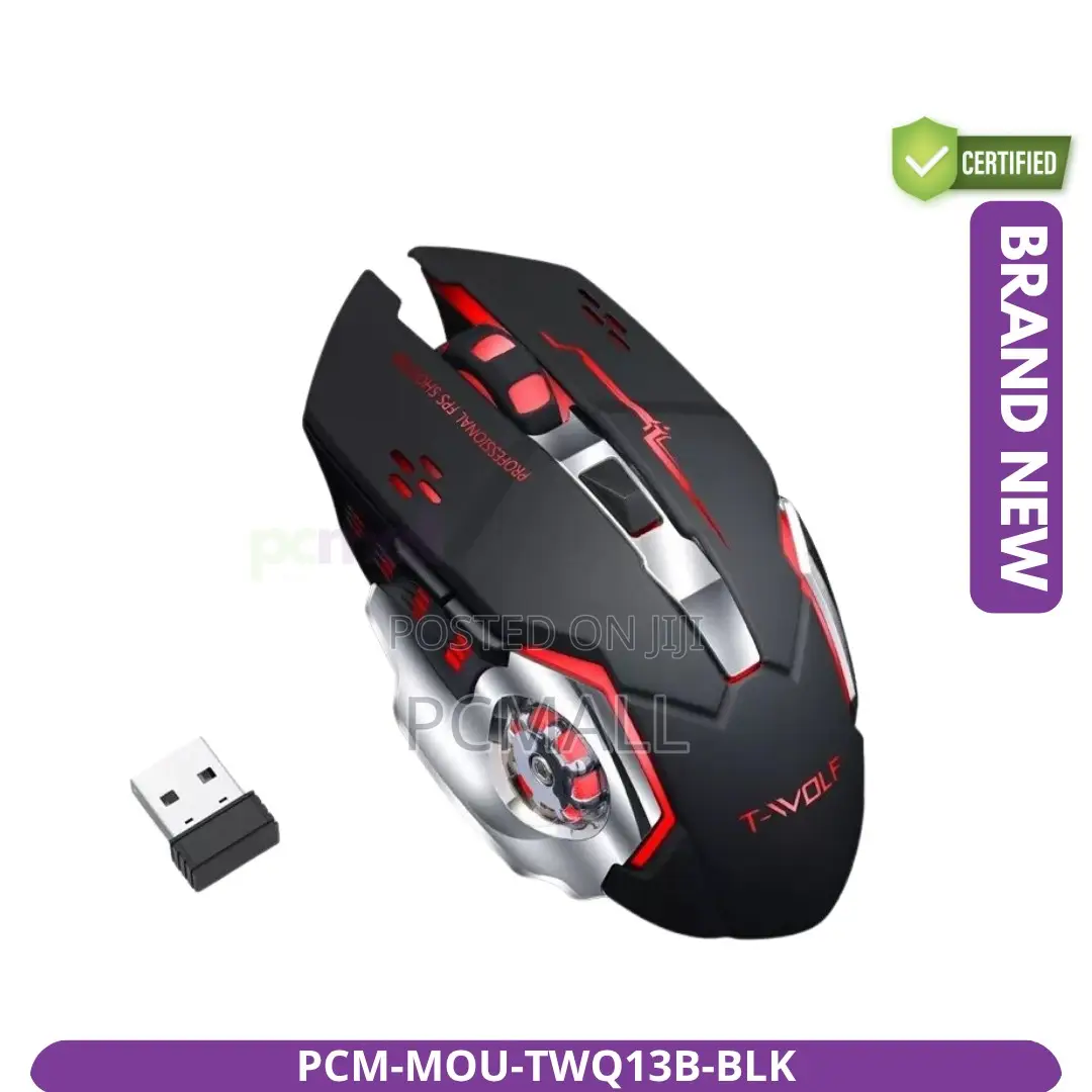 T-Wolf Q13B Rechargeable Wireless Gaming Mouse Bluetooth 2.4GHz