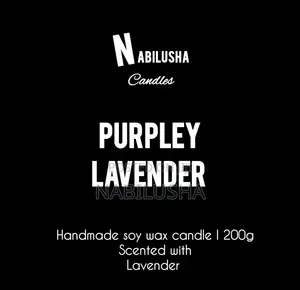 Purpley Lavender Scented Candle