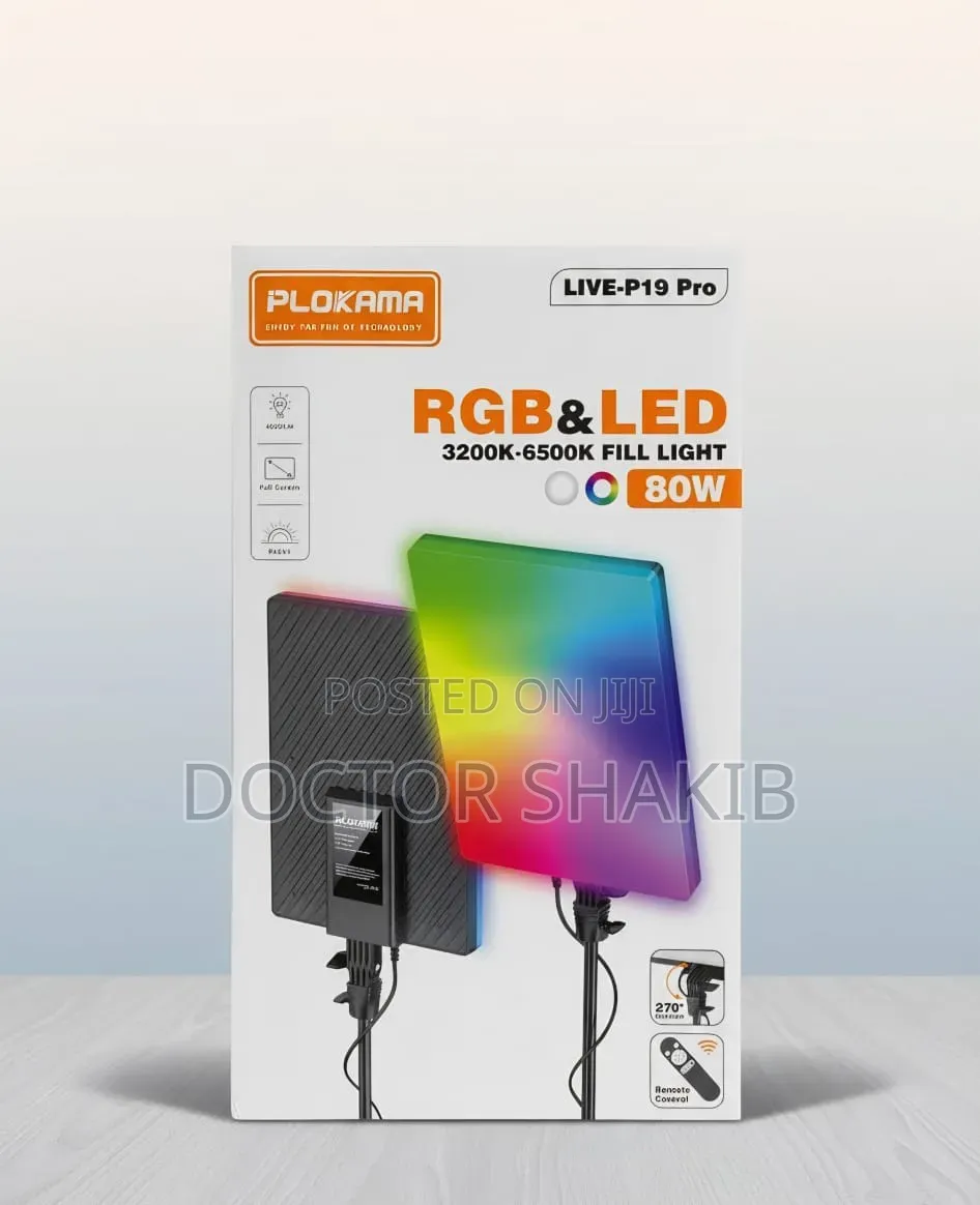 Plokama Live-P19 Pro Is an 80W RGB LED Panel Fill Light