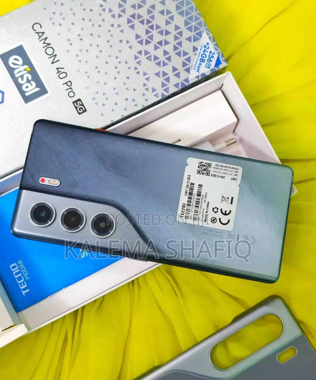 New Tecno Camon 40 Pro 5G 256 GB Black