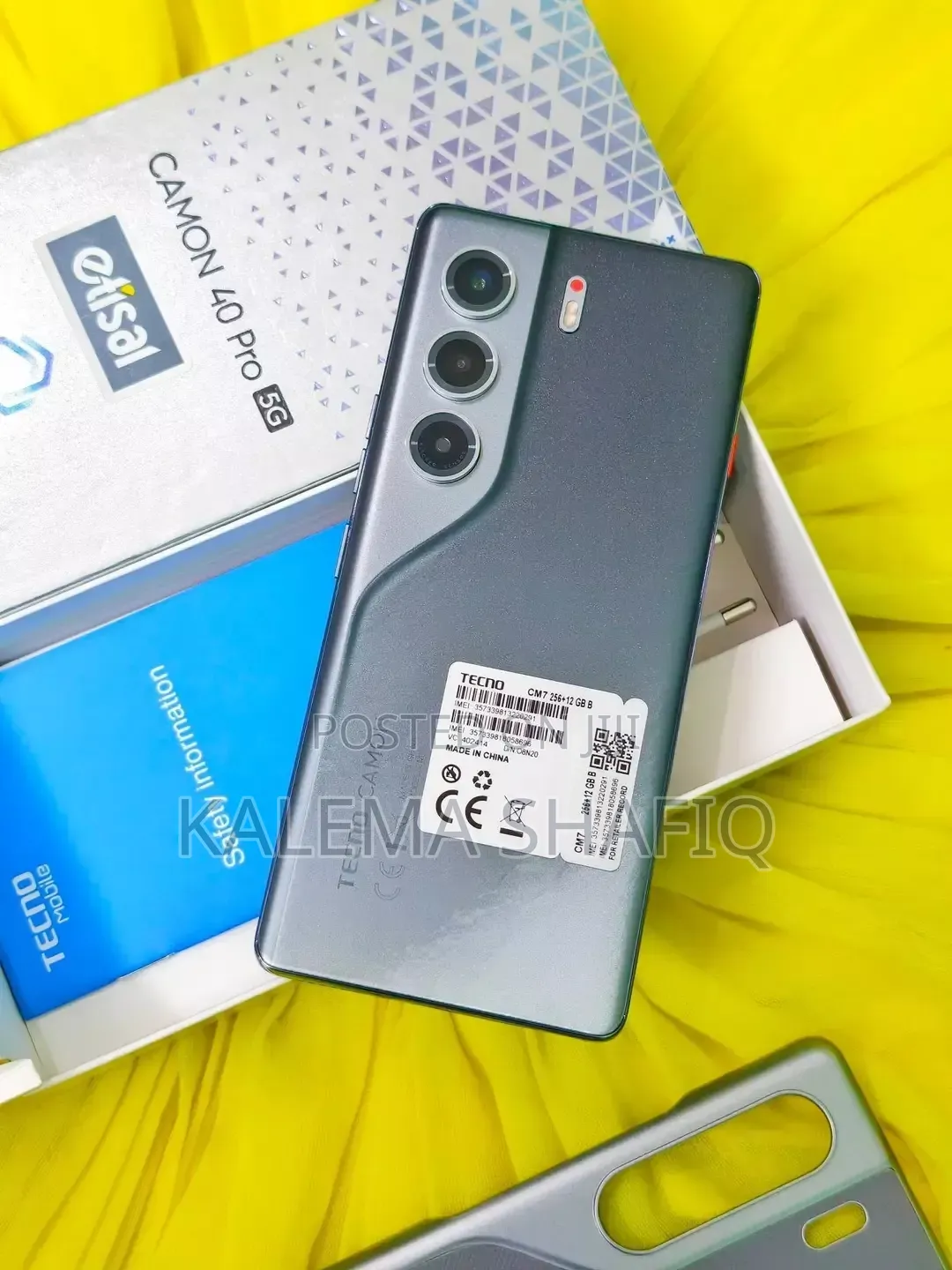 New Tecno Camon 40 Pro 5G 256 GB Black