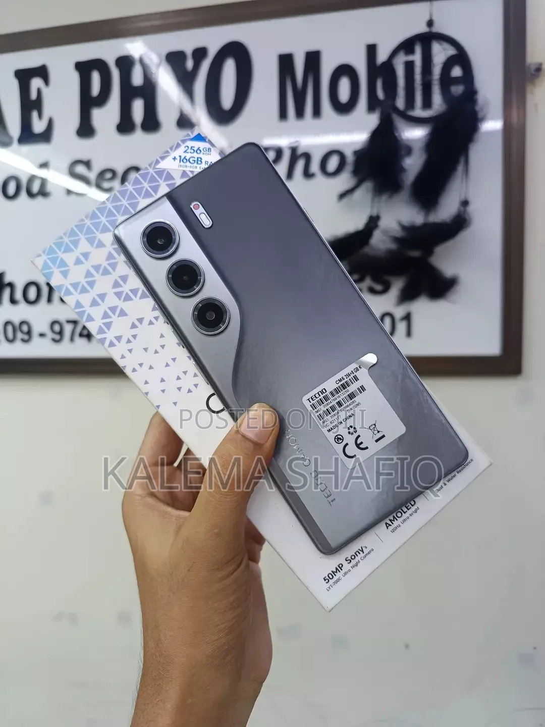 New Tecno Camon 40 Pro 5G 256 GB Black