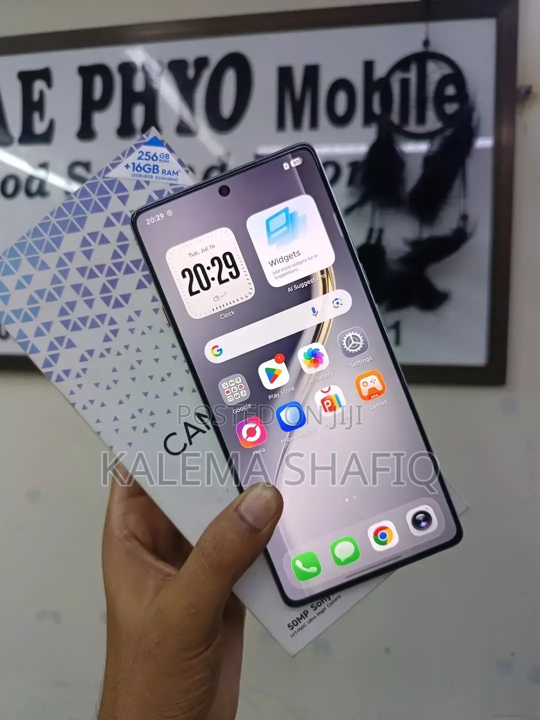 New Tecno Camon 40 Pro 5G 256 GB Black
