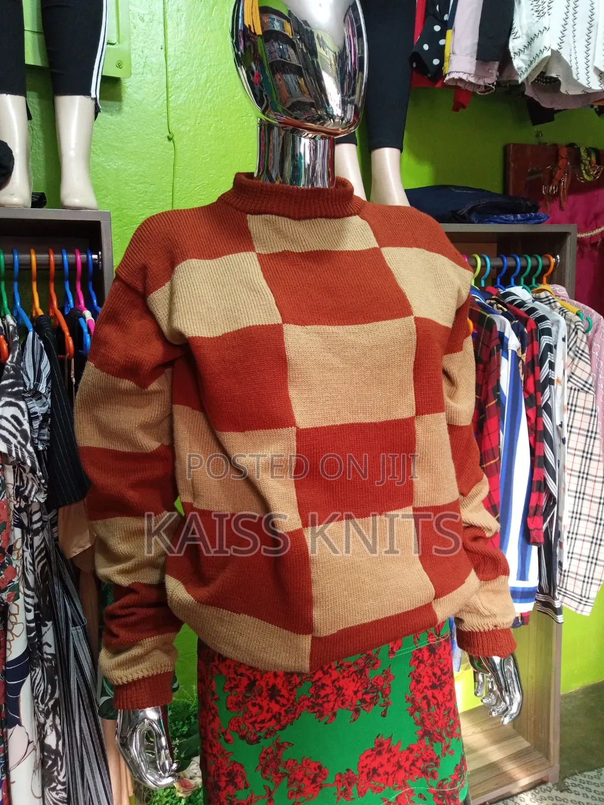 Multi Colored Knitted Sweater